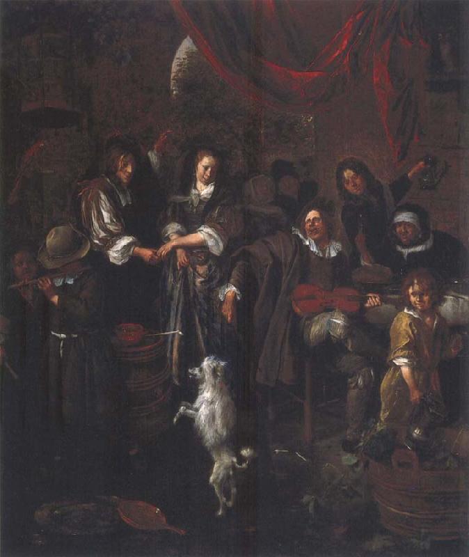Jan Steen The Dancing dog oil painting image